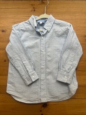 Little English Light Blue Seersucker Button-Down Shirt
